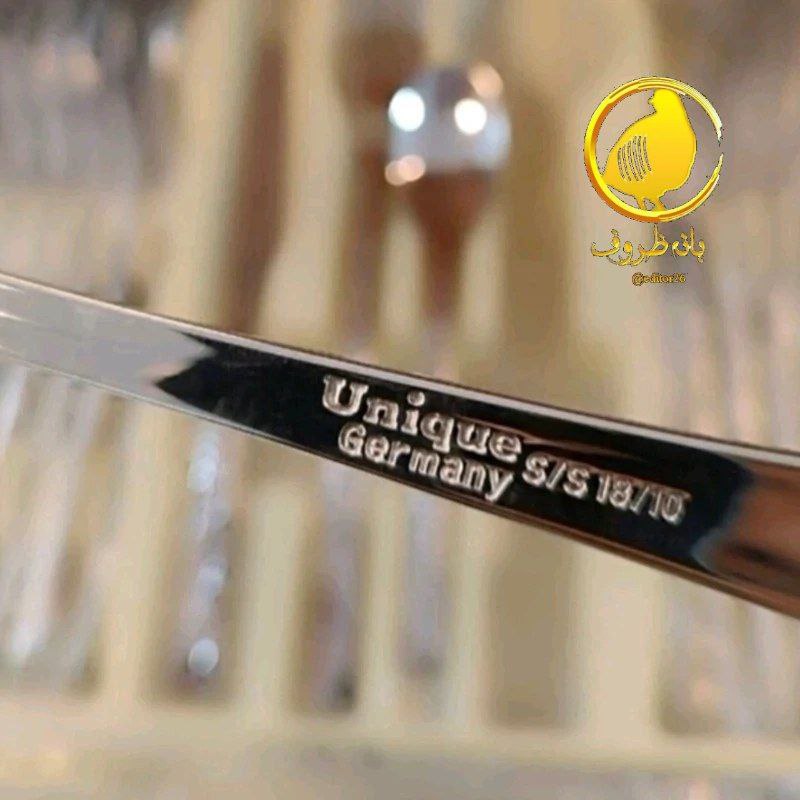 سرویس قاشق و چنگال ۲۴ نفره یونیک نیمه طلایی 10 سرویس قاشق و چنگال ۲۴ نفره