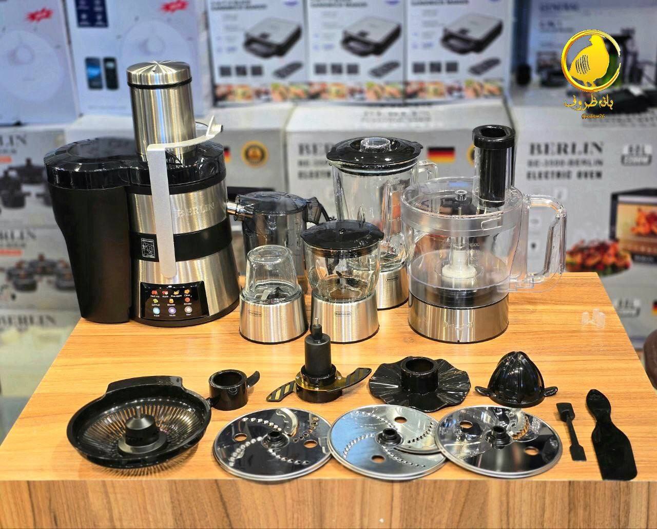 آبمیوهگیر و غذاساز ۱۲ کاره برلین مدل BE-1325 1 آبمیوهگیر و غذاساز ۱۲ کاره برلین مدل BE-1325
