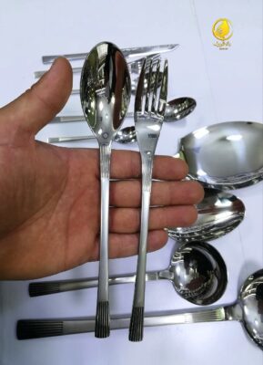 سرویس قاشق چنگال  24 نفره یونیک شانه ای